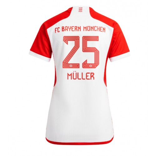 Dámy Fotbalový dres Bayern Munich Thomas Muller #25 2023-24 Domácí Krátký Rukáv